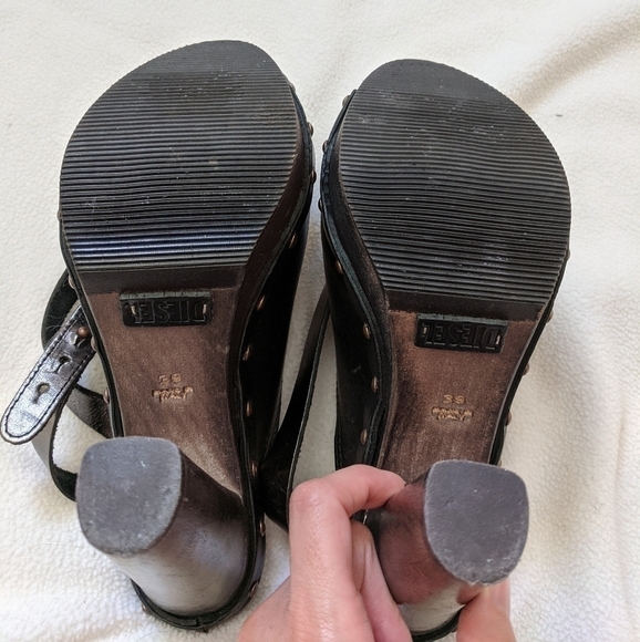 Diesel Moody Woody Yumu Peep Toe Mule platforms - Picture 8 of 12